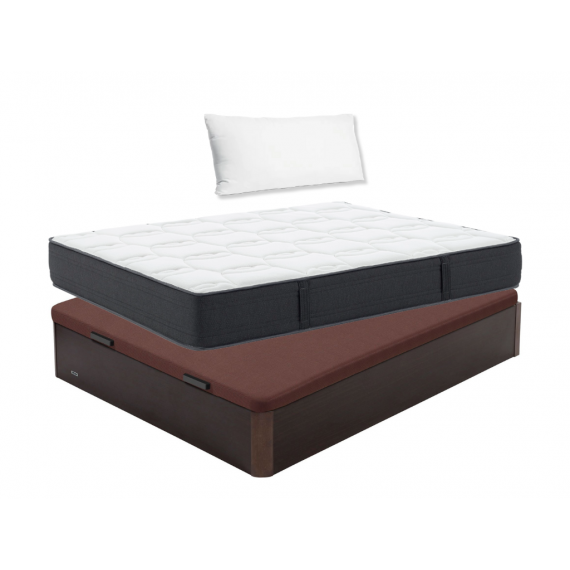 Pack colchón Dormilón Urban Visco + Canapé abatible de madera 19 + Almohada