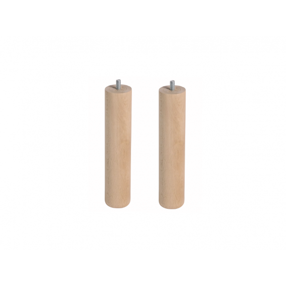 Pata Cilíndrica Madera Haya Flex