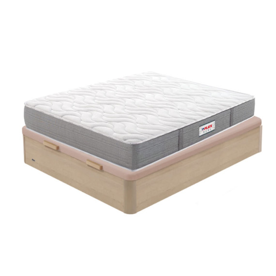 Pack canapé de madera y colchón Visco Aire Supreme Flex con almohada