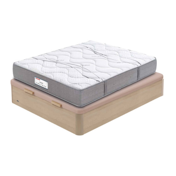 Pack canapé de madera y colchón Multielastic Vela Flex con almohada