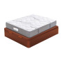 Pack canapé de madera y colchón Multielastic Vela Flex con almohada cerezo