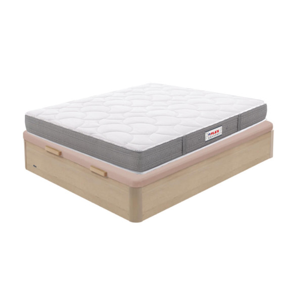 Pack canapé de madera y colchón Ensacado Supreme Flex con almohada