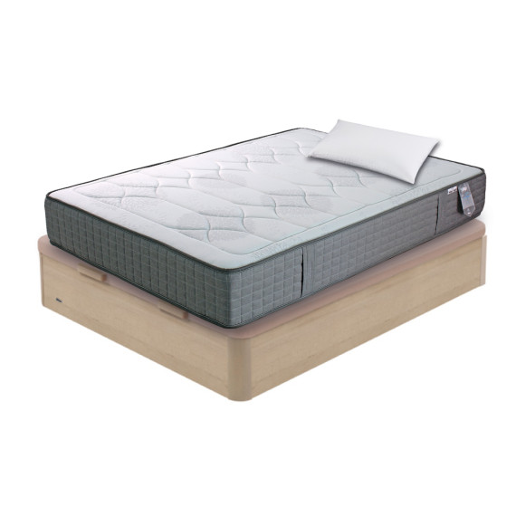 Pack Colchón Extrafirme Slaap + Canapé Abatible Madera 19 Flex + Regalo de Almohada
