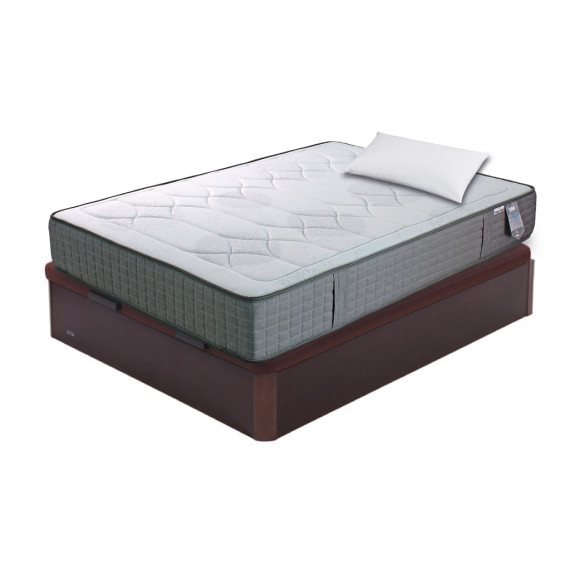 Pack Colchón Extrafirme Slaap + Canapé Abatible Madera 19 Flex + Regalo de Almohada