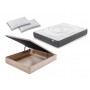 Pack canapé madera 19 y colchón Flex Garbí Visco con almohada