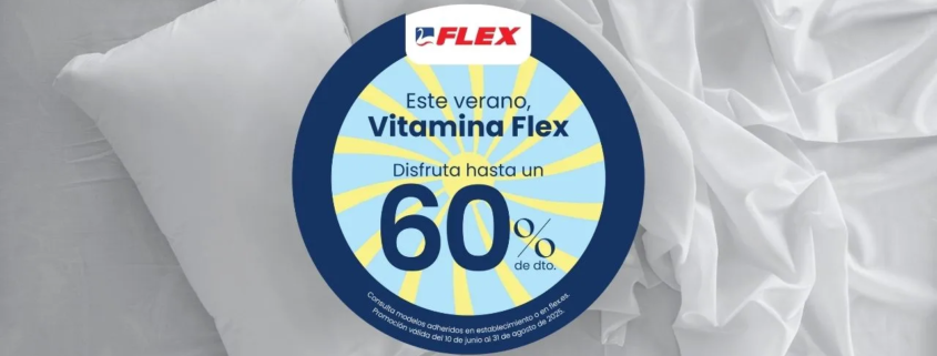 Rebajas 60% descuentos en colchones Flex en Colchones Vela