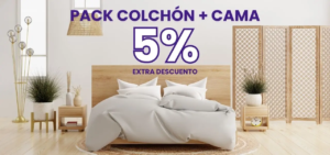 consigue un pack colchon y canape con un descuento extra